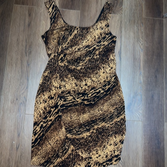 Black Brown Animal Print Dress Halloween
Dress Slimming gather Side at side - Picture 9 of 9